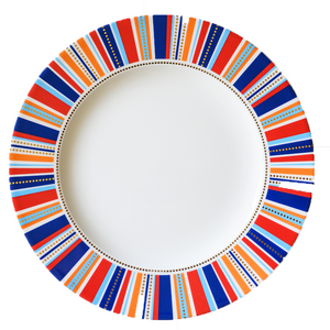 Striped Charger Plate